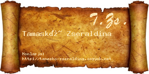 Tamaskó Zseraldina névjegykártya
